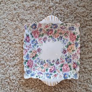 Staffordshire candy dish. Springtime/Easter